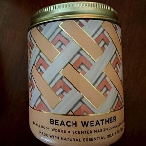 🆕BATH & BODY WORKS ⛱️ BEACH WEATHER Single Wick Candle ⛱️ NEW Retired NWT
